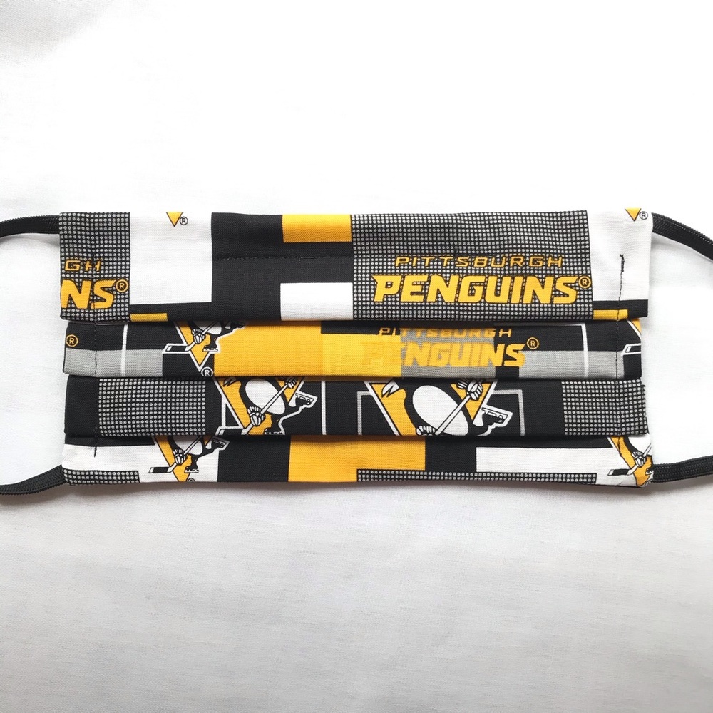 NWT - Handmade Mask Modern Pittsburgh Penguins